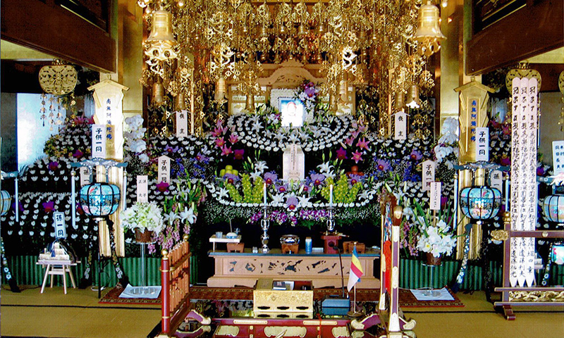 寺院での葬儀